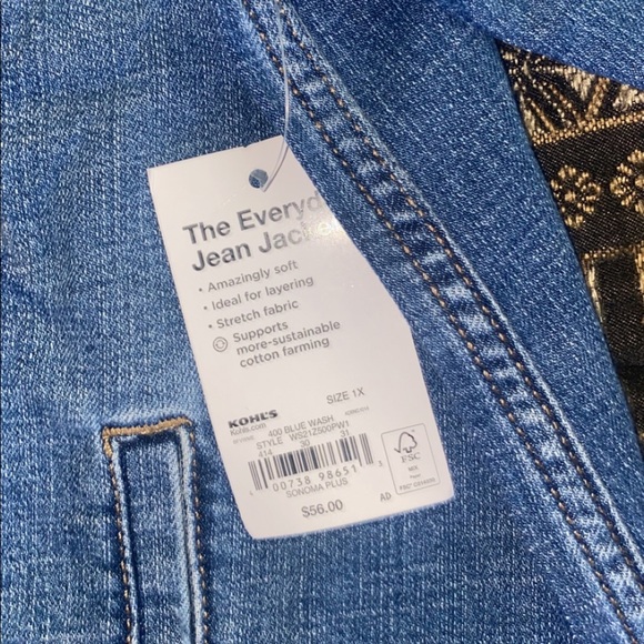 NWT Sonoma Women’s jean jacket - Picture 2 of 6